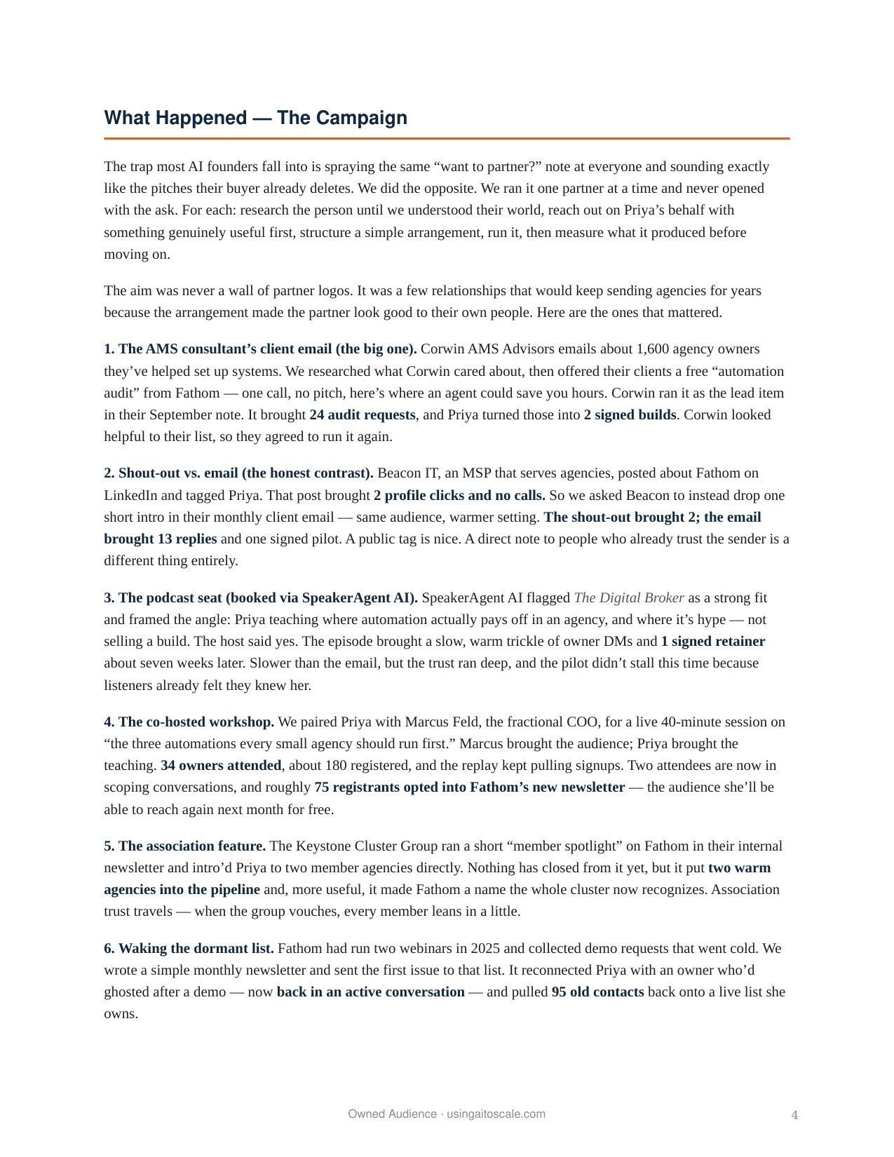 AI Agency — 90-Day Case Study — page 4