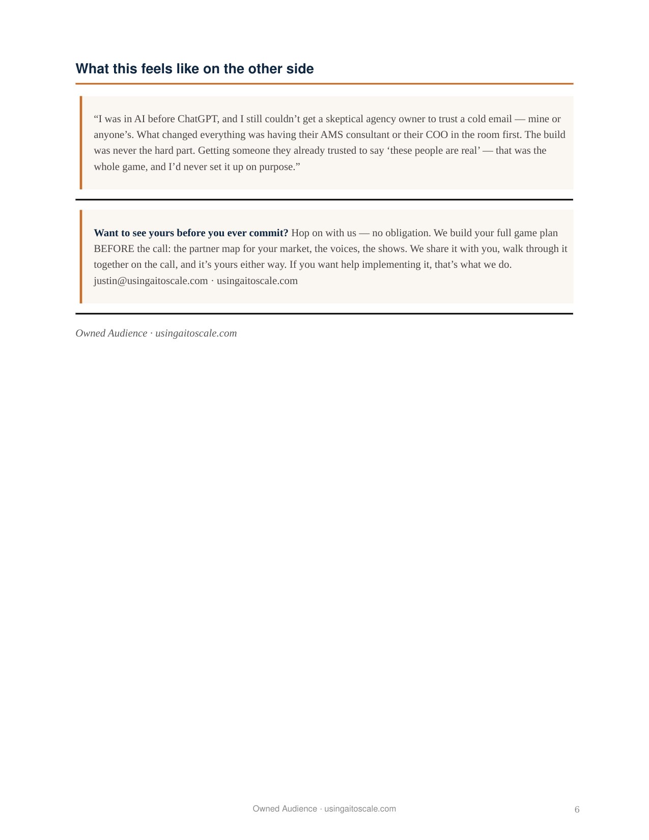 AI Agency — 90-Day Case Study — page 6