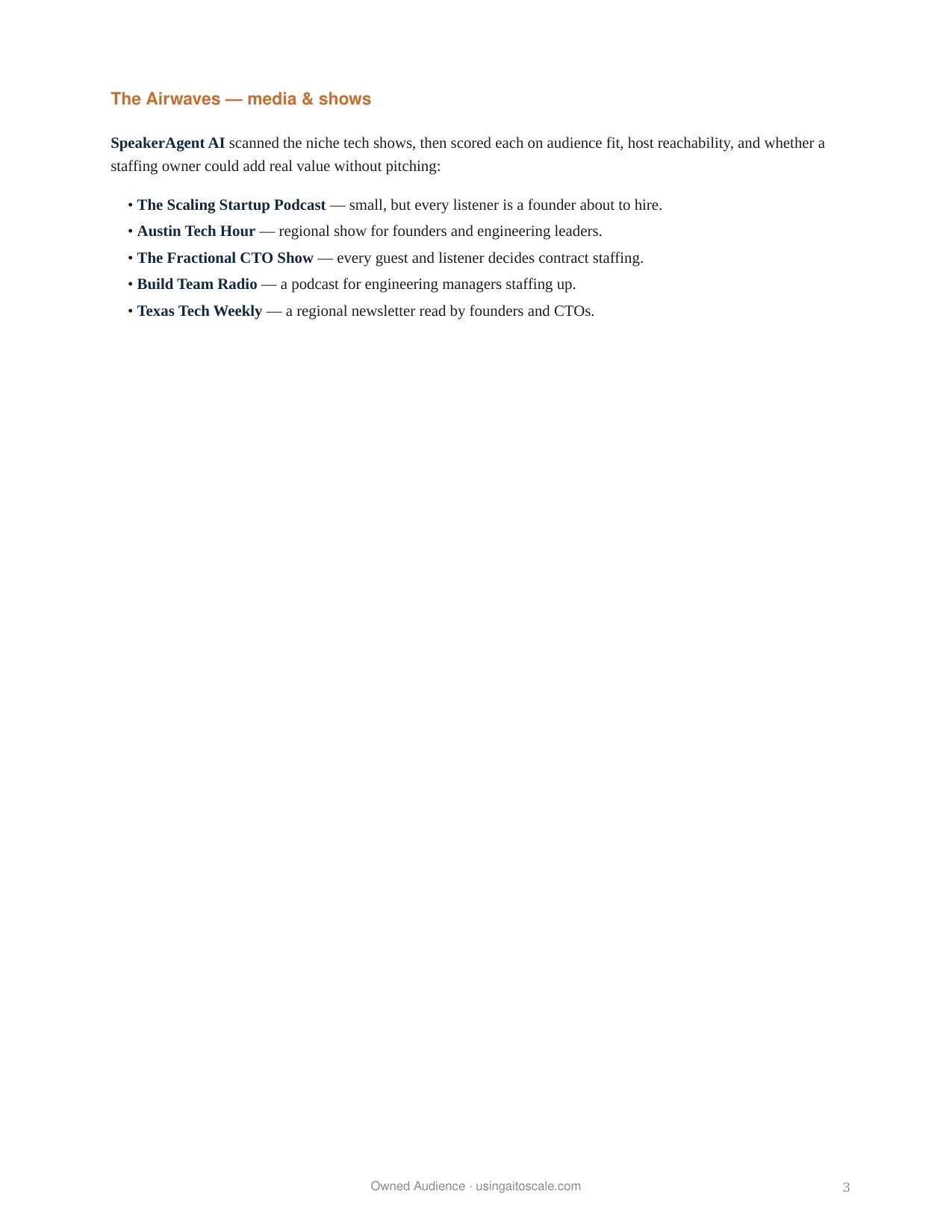 IT Staffing Firm — 90-Day Case Study — page 3