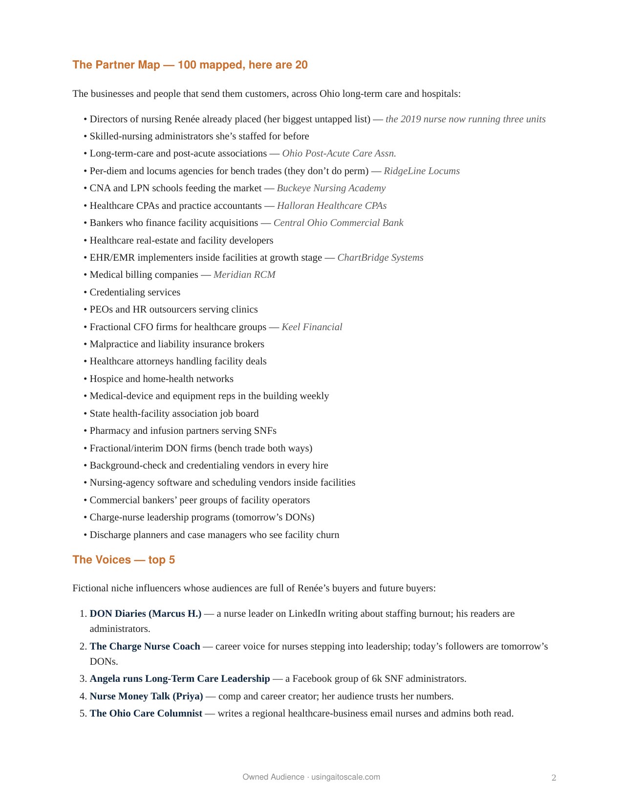 Healthcare Staffing — 90-Day Case Study — page 2